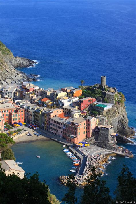 Vernazza Cinque Terre Italy See The Castle Looking Building We Ate