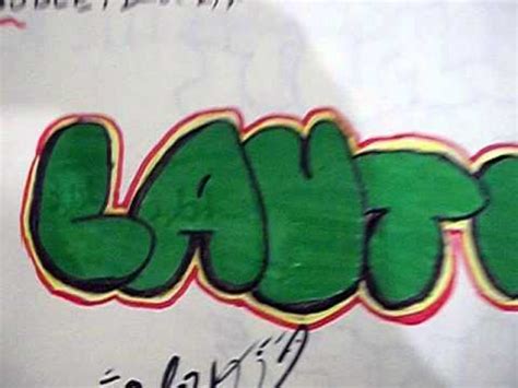 Enero 2013, dibujos para pintar y colorear fáciles ¡más de 100 graffiti de nombres!! - YouTube