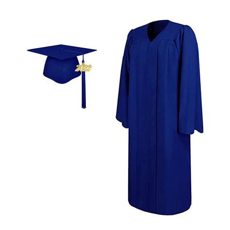 Buy Lewote 2022 Matte Adult Graduation Gown Cap Tassel Set With 2022