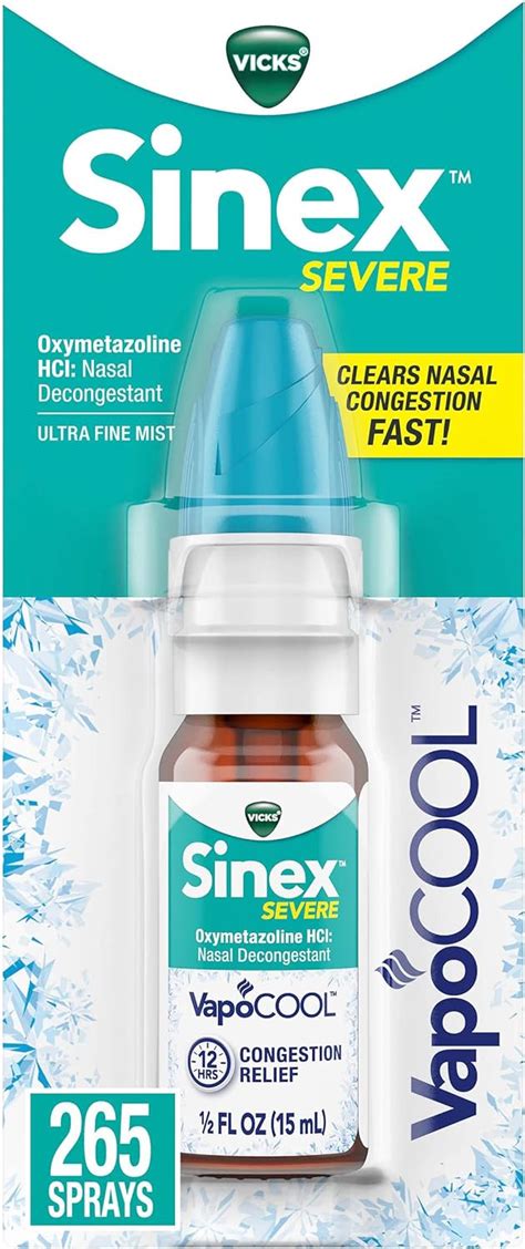 Vicks Sinex Severe Nasal Spray With Vapocool Soothing