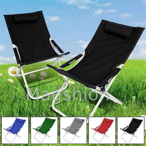 It can fold up fast and stow easily. Black Curved Chair Folding Lounge Reclining Patio Pool Beach Lightweight QTY 2pc | eBay