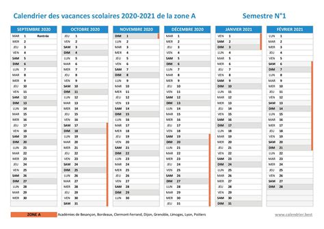 Vacances toussaint, noël et été : Calendrier 2021 Avec Nouvelles Vacances Scolaires ...