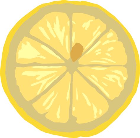 Onlinelabels Clip Art Lemon Slice
