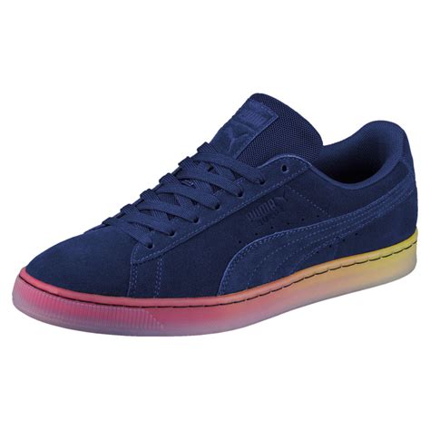 puma suede classic dusk to dawn sneakers in blue for men lyst