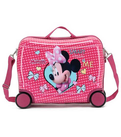 Disney Minnie Mouse Kids Ride On Suitcase Carry On Luggage By Disney