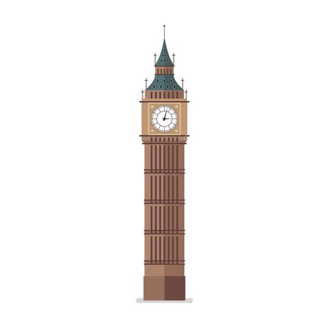 Big Ben Vector Illustration Tower Westminster Sightseeing Vector Tower Westminster