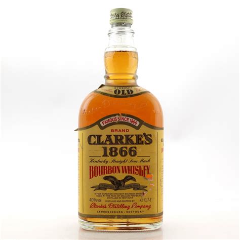Clarkes 1866 Kentucky Straight Bourbon Whisky Auctioneer