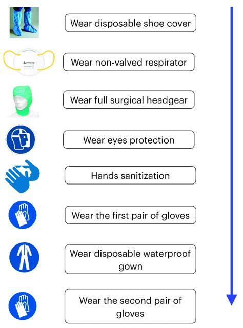 Operational Sequence For Putting On Personal Protective Equipment PPE Download Scientific