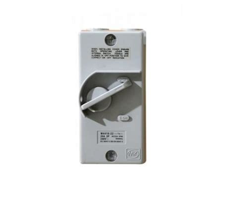 Mk Electric 2 Pole Isolator Switch 20a Ip66