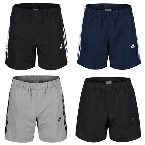 Adidas Essential 3 Stripe Chelsea Shorts Mens Climalite S M L Xl Xxl
