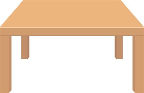Wooden Table Clipart Design Illustration 9305622 Png