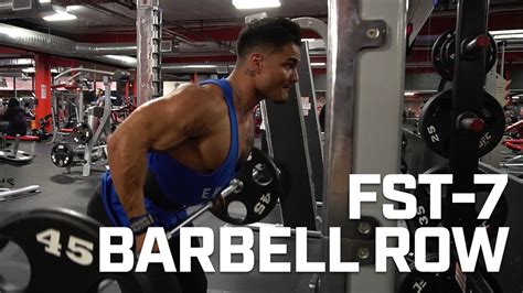 70 Seconds On Fst 7 Bent Over Reverse Grip Barbell Rows Youtube