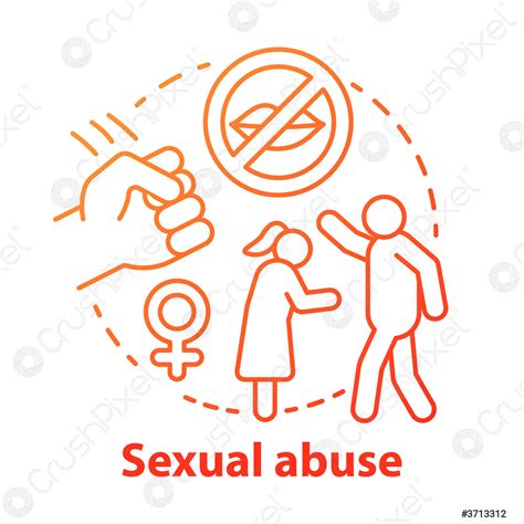 Concepto De Abuso Sexual Icono De La Violencia Doméstica Vector De Stock Crushpixel