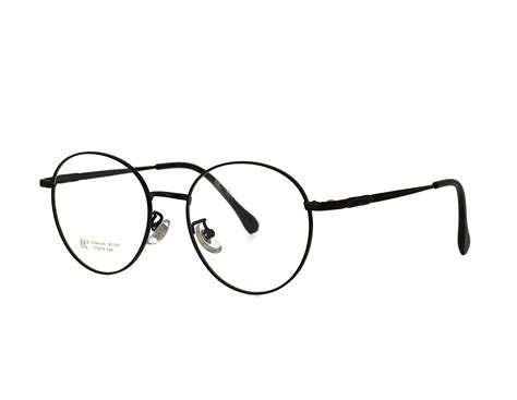 51 size unisex oval titanium eyewear retro designer optical frame vintage eyeglasses combination