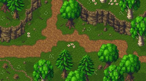 Tileset Rpg Forest By Momofumi