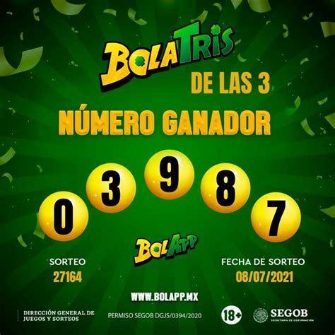 Los Números Ganadores De La Lotería Tris De Las Tres Jueves 8 De Julio Del 2021 Futbolete