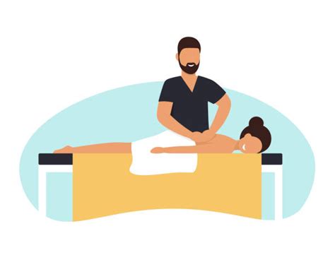 Massage Therapist Man Illustrations Royalty Free Vector Graphics