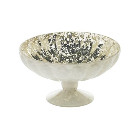 Mercury Glass Compote Vase Wedding Centerpiece Home Decor Etsy
