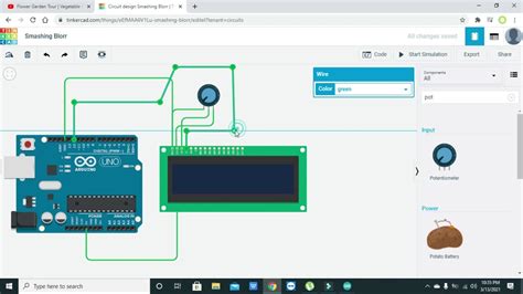 How To Interface Lcd With Arduino In Tinkercad Simulation Of Lcd With
