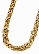 14K Gold Mens Byzantine Chain – goldurban.com