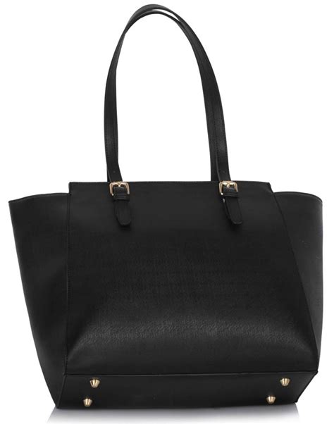 Ls00464 Black Tote Shoulder Bag