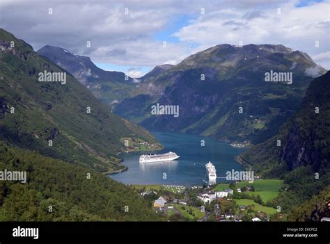 Geiranger Fjordone Of The Most Beautiful In Southern Norwaysheer And