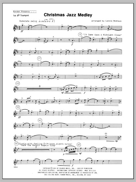 Like its analogs—books, pamphlets, etc.—the medium of sheet music typically is paper (or, in earlier times, parchment), although the access to musical. Christmas Jazz Medley - 1st Bb Trumpet Sheet Music | Niehaus | Brass Ensemble