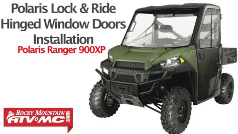 Polaris Ranger 900xp Lock And Ride Pro Fit Hinged Window Doors Installation Youtube