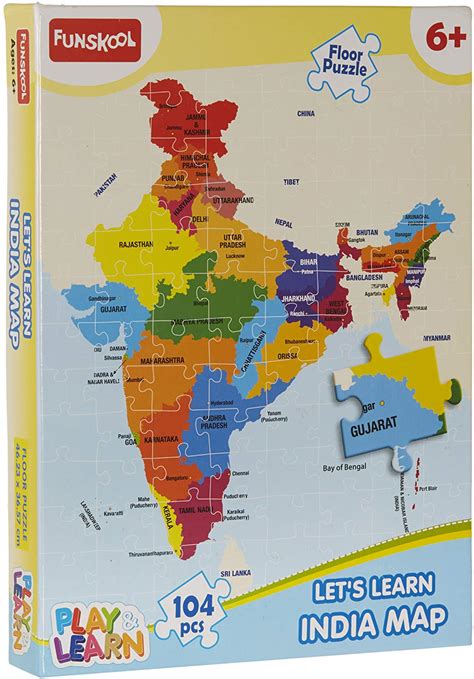 Funskool Play And Learn India Map Puzzles Kuknu