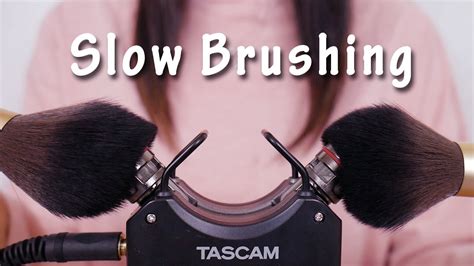Asmr 1hour Slow Mic Brushing With Makeup Brush For Relaxation Brain Melting Gentle No