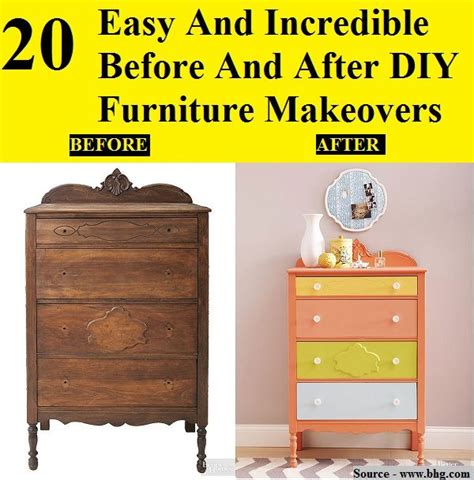 20 Easy And Incredible Before And After Diy Furniture Makeovers Diy