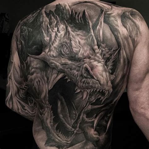 Dragons are an important part of the world of mythology, folklore and fairy tales in (medieval) europe. 101 Best Dragon Tattoos For Men: Cool Designs + Ideas ...