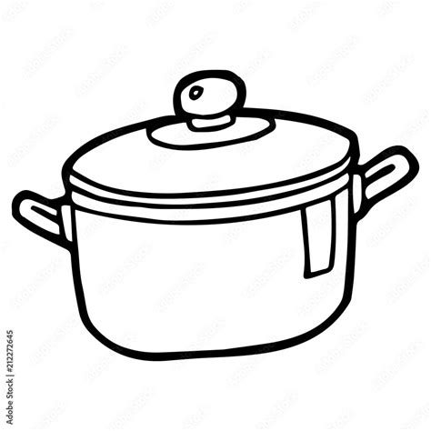 Pot Cartoon Illustration Isolated On White Background For Children