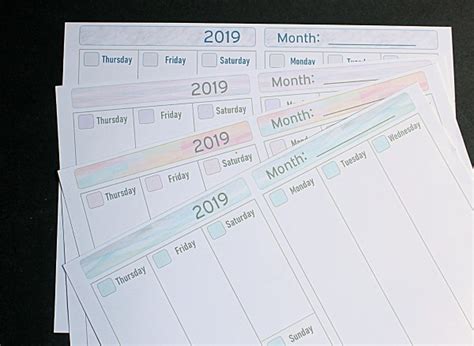 Printable Diy Calendar Planner Marketpeace