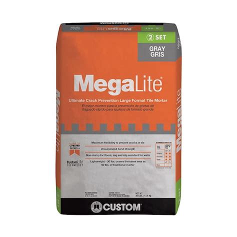Custom Building Products Megalite 30 Lb Gray Ultimate Crack Prevention