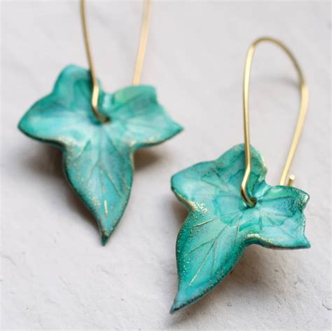 Ivy Leaf Earrings By Silk Purse Sow S Ear Notonthehighstreet Com