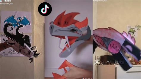 Dragon Puppet Crafts Paper Dragon Tiktok Compilation 105 Youtube