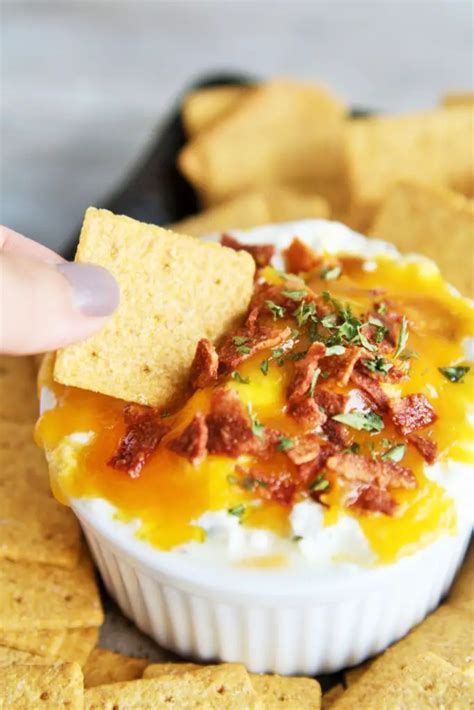 Warm Bacon Cheese Dip The Tasty Bite