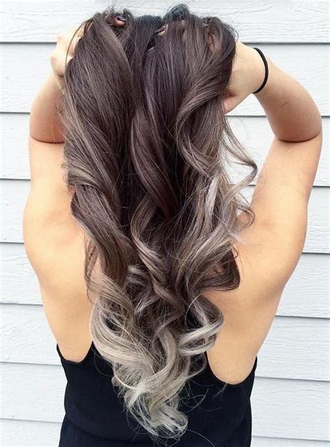 glamorous ash blonde  silver ombre hairstyles ombre hair blonde hair styles brown