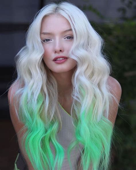 Top Hair Videos And Inspiration On Instagram This Neon ⚡️green 🤑dipped
