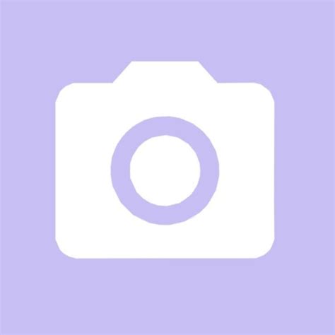 Ios 14 App Launcher Icon Lilac Camera Cámara Ícone De App Ícones