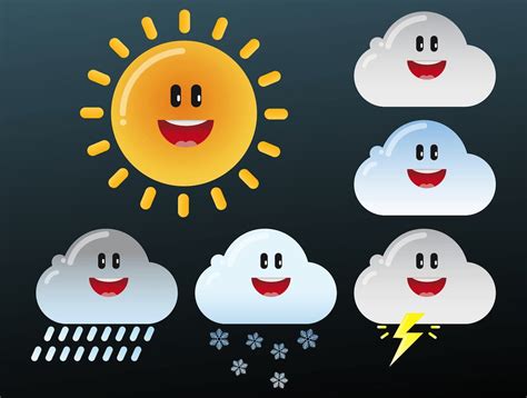 Weather Cartoons Vector Art And Graphics