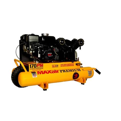 Maxair Wheelbarrow 10 Gal Portable Gas Powered Air Compressor Tt65g