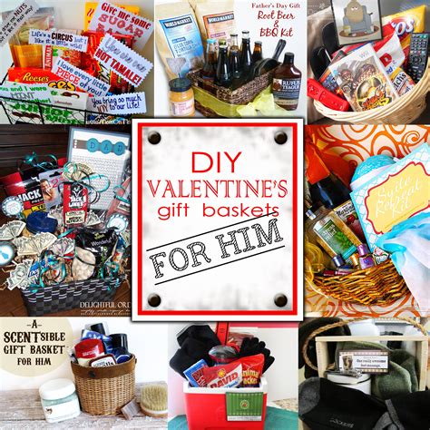 Diy Valentines Day T Baskets For Him Darling Doodles