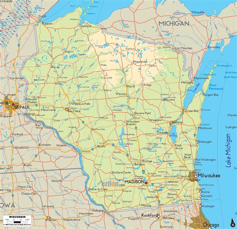 Map Of Wisconsin Lakes And Rivers Maps For You