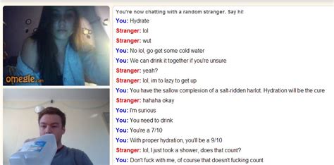 This Guy Trolls People On Omegle About Drinking Water And Its Weirdly