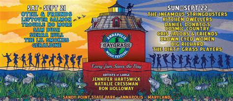 2024 Annapolis Baygrass Daily Lineup Announced | Grateful Web
