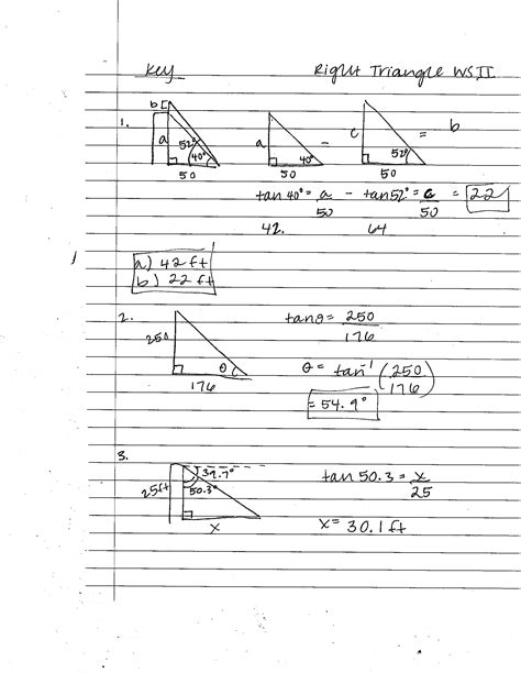 Finding missing sides of right triangles. -Unit 4A Right Triangle Trig-