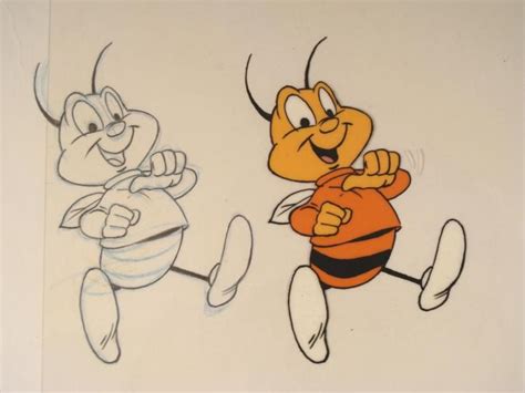 Orig Animation Honey Nut Cheerios Cel Drawing Bee Art