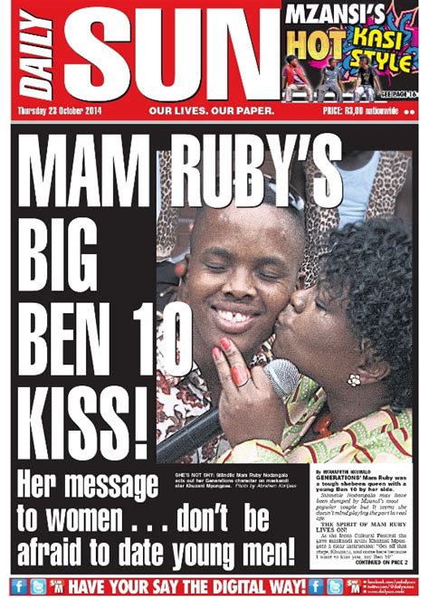 The star | malaysia news: "Mam Ruby`s big Ben 10 kiss!" - Daily Sun - iSERVICE ...